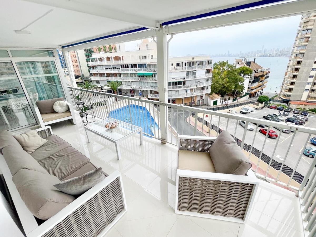 La Perla Benidorm Apartment Seaview & Pool Levante Beach Екстер'єр фото